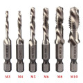 China Combination drill spiral tap Metric Thread drill bit for Machine